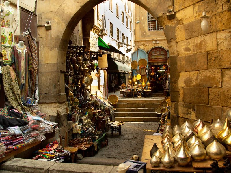 Khan El-Khalili Basar in Kairo