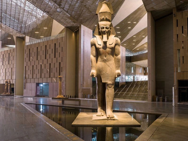 Statue im Ägyptischen Museum in Kairo