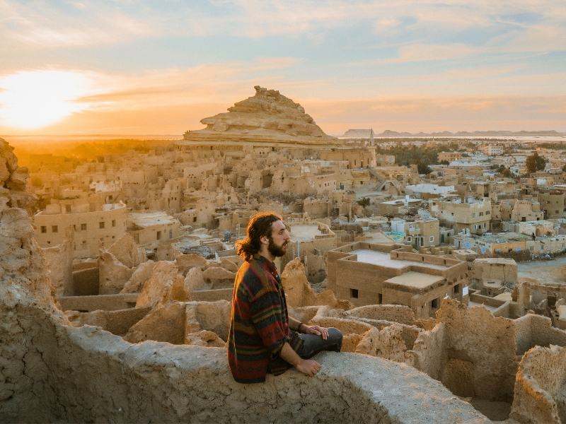 Ausblick in Siwa, Ägypten