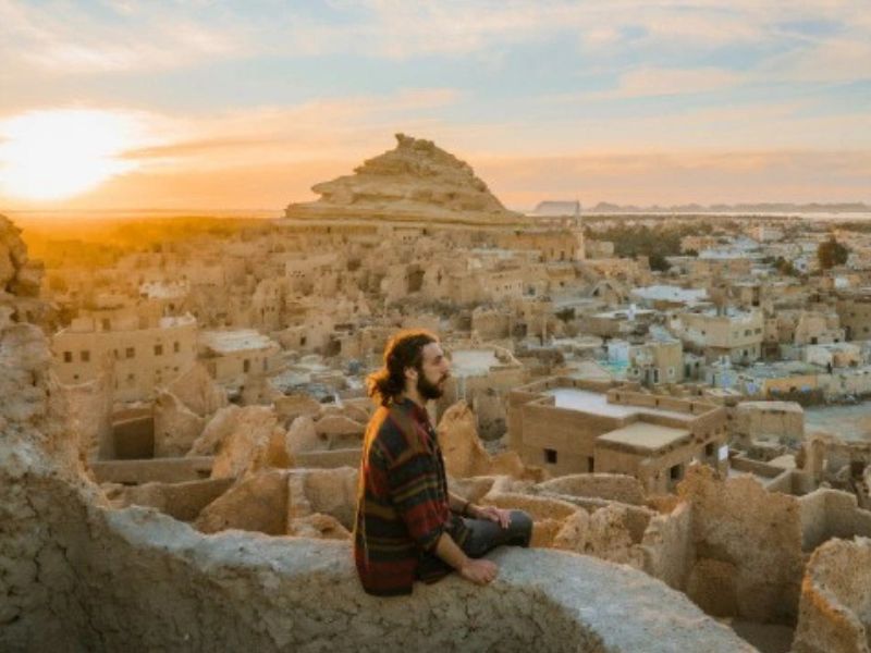 Ausblick auf die Oase Siwa in Ägypten