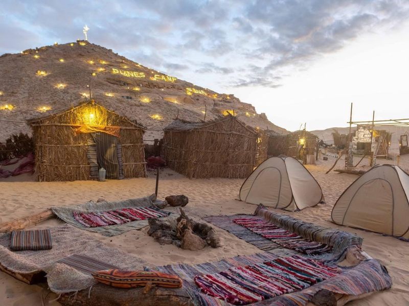 Wüstenlager in Siwa in Ägypten