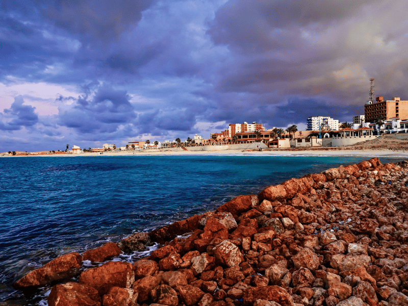 Küste in Marsa Matrouh in Ägypten