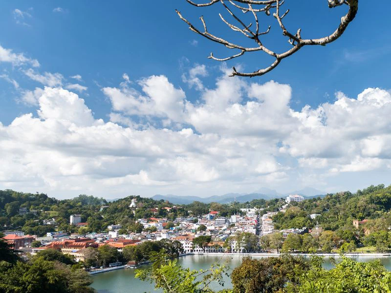 Kandy Blick auf die Stadt
