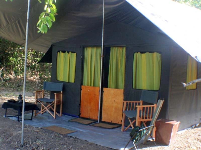 Zeltunterkunft im Wilpattu Nationalpark, Sri Lanka