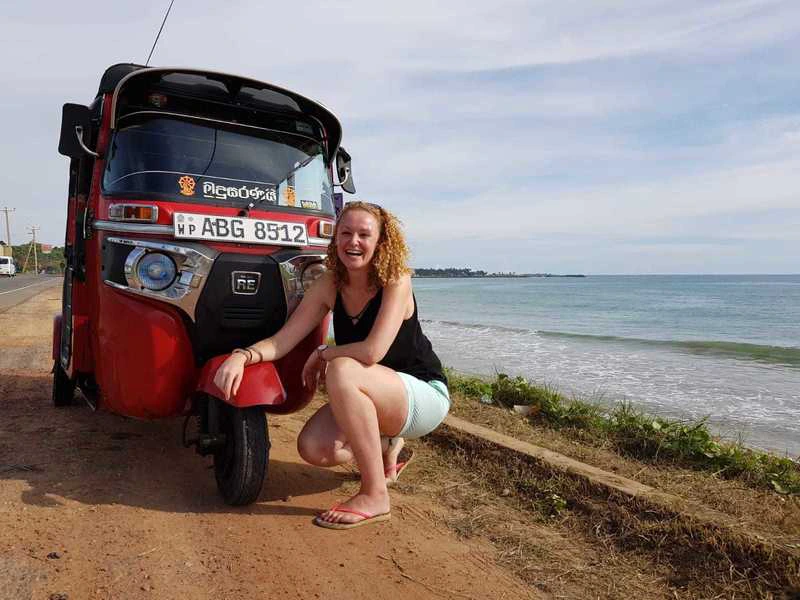 Tuktuk in Colombo in Sri Lanka