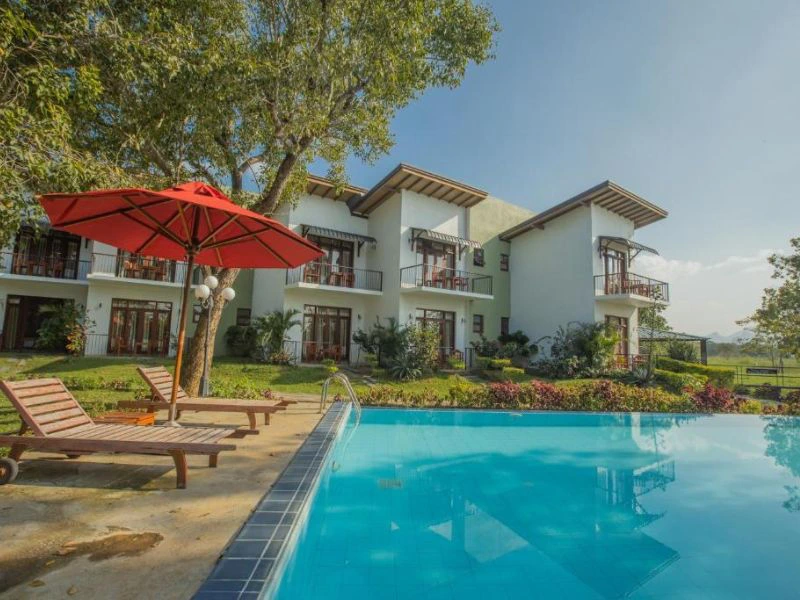 Pool im Budget Hotel in Sigiriya, Sri Lanka