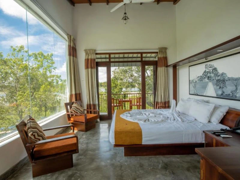 Zimmer im Budget Hotel in Sigiriya, Sri Lanka
