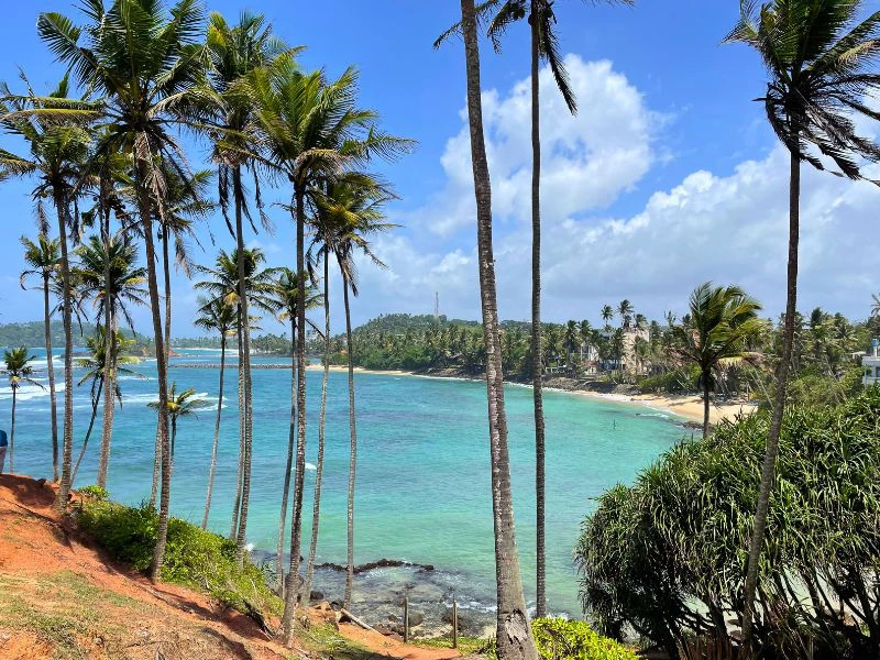 Ausblick auf den Strand
