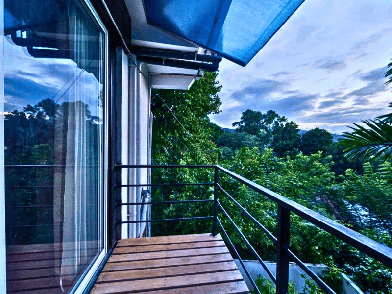 Balkon im Budget Hotel in Ella, Sri Lanka