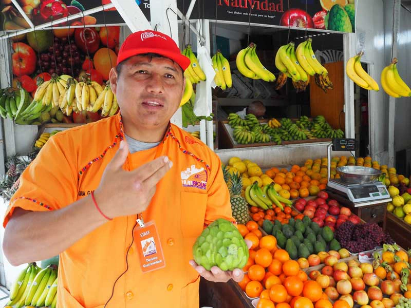 Obststand bei der Fahrradtour durch Miraflores
