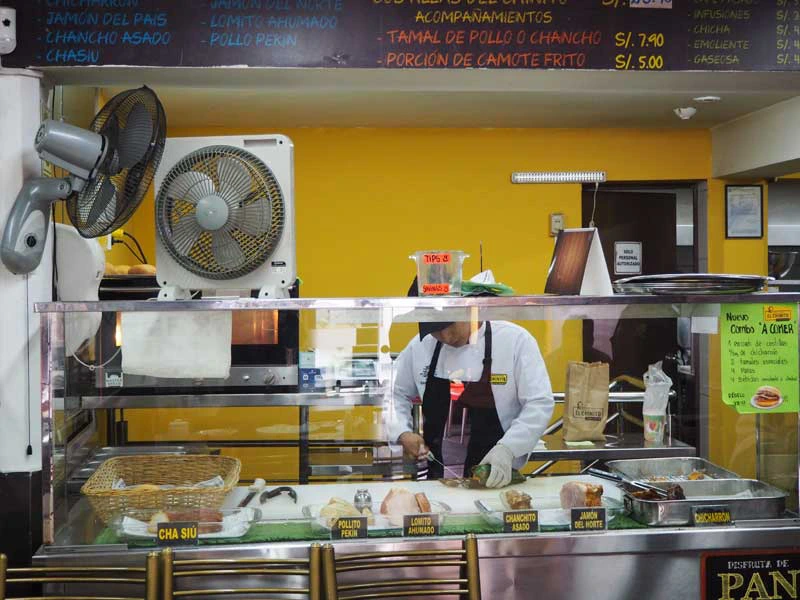 Restaurant auf der Fahrradtour durch Miraflores