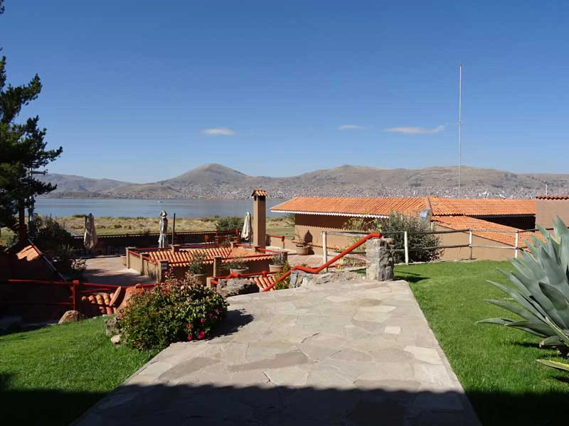 Garten in Hotel in Puno in Peru