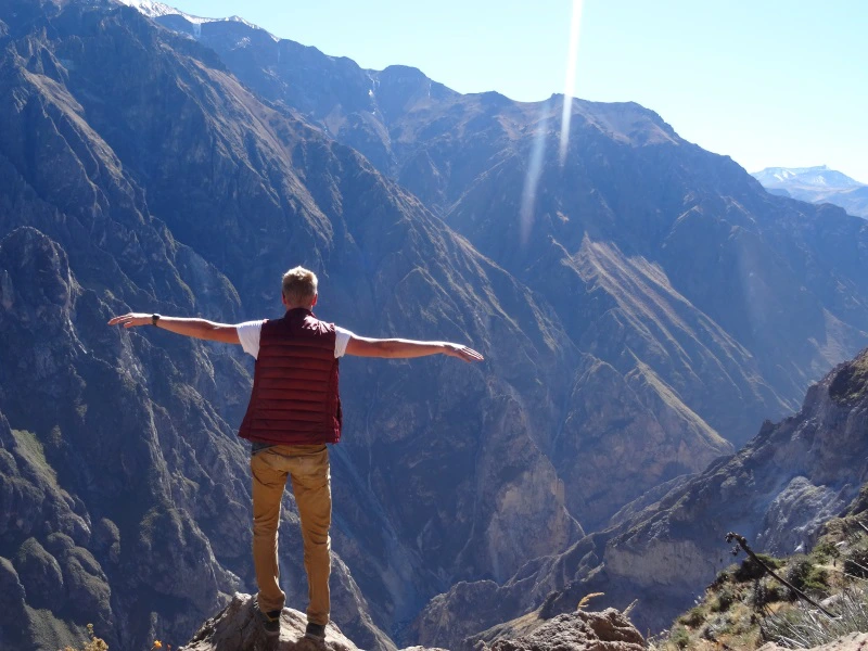 Wanderung im Colca Canyon In Peru