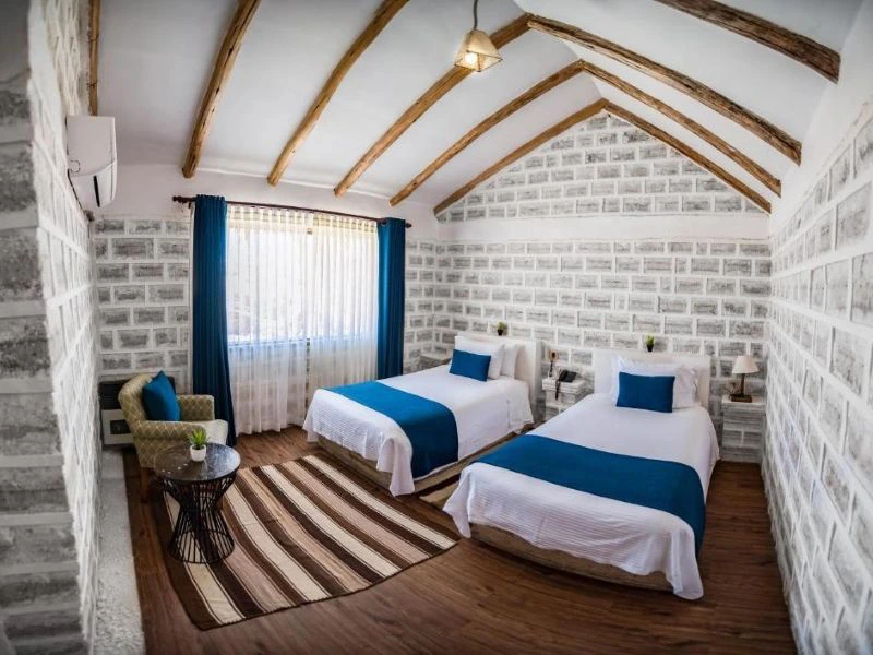 Zimmer im Salzhotel in Uyuni in Bolivien