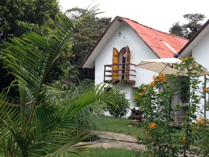 Hotel auf dem Inka Jungle Trail in Peru