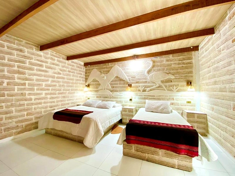 Zimmer im Hotel in Uyuni in Bolivien