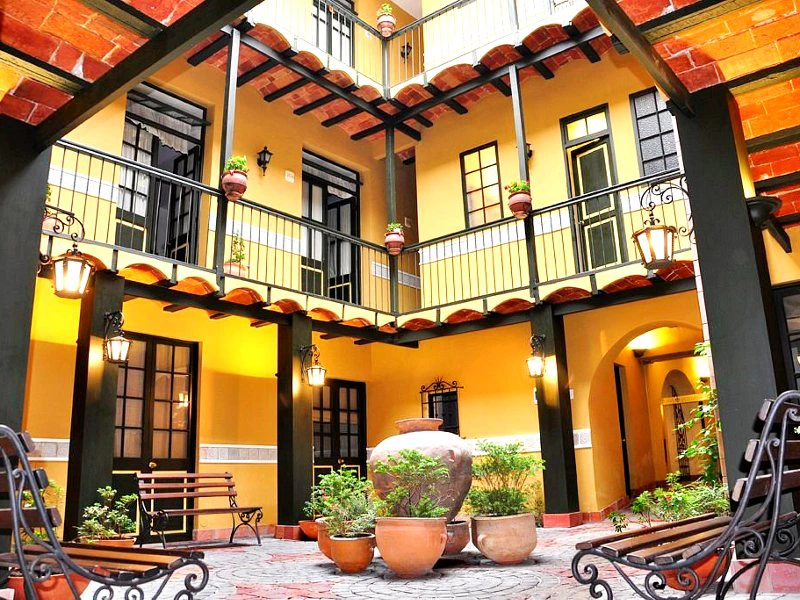 Zentral gelegenes Hotel im Kolonialstil in La Paz in Bolivien