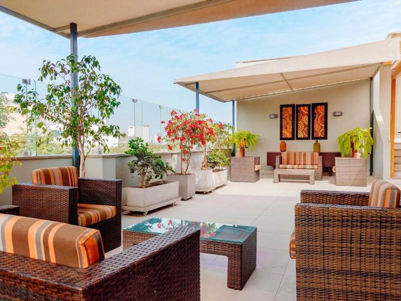 Terrasse im Hotel in Lima in Peru