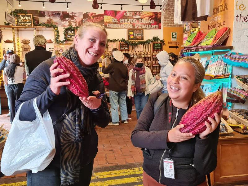 Markt mit Fruechten in Lima in Peru