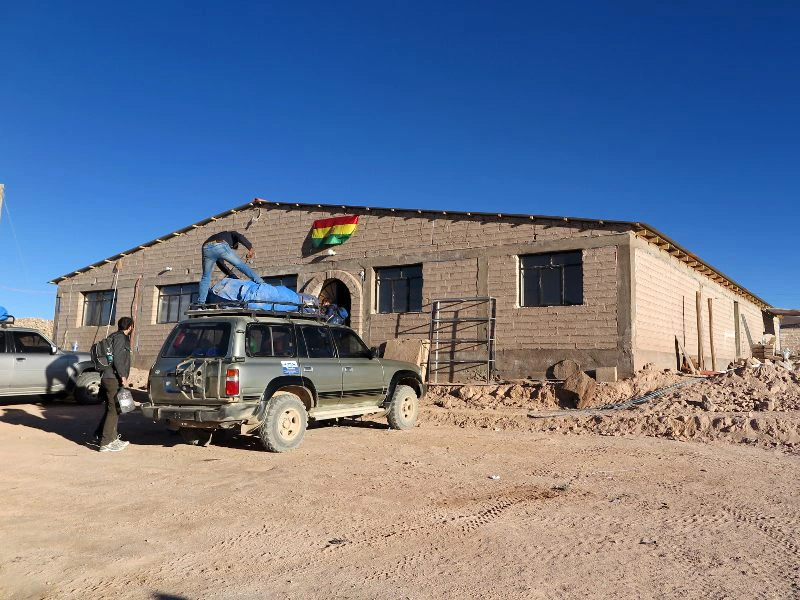 Einfaches Hotel in der Salar de Uyuni in Bolivien