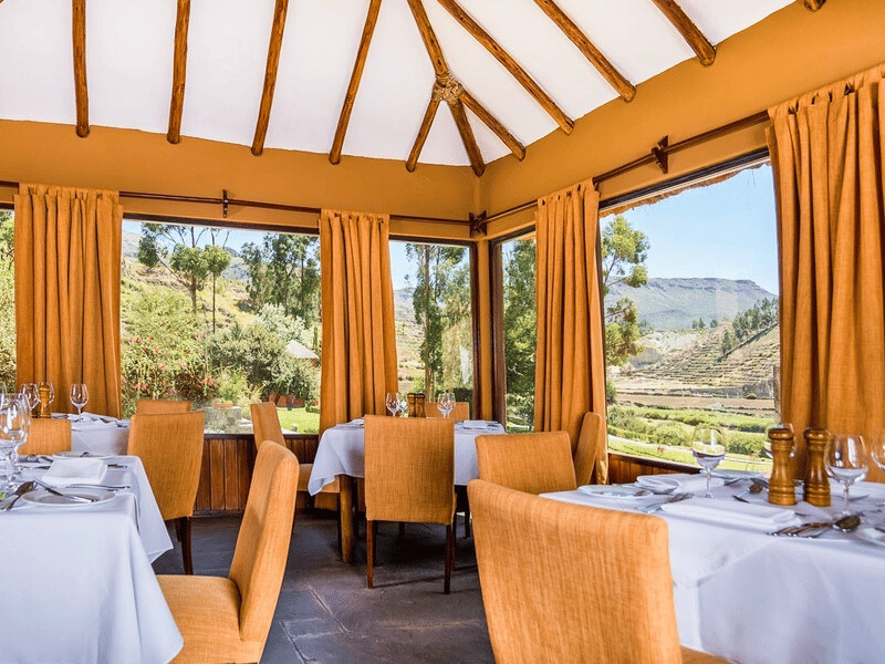 Restaurant im Hotel im Colca Canyon in Peru