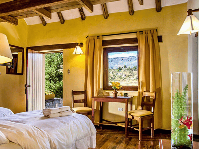 Zimmer im Hotel im Colca Canyon in Peru
