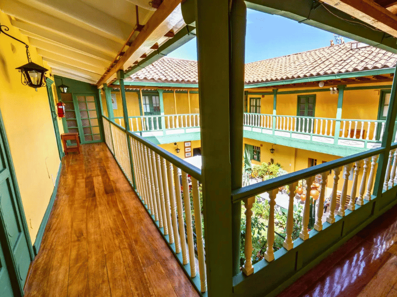 Innenhof im Stadthotel Cusco in Peru