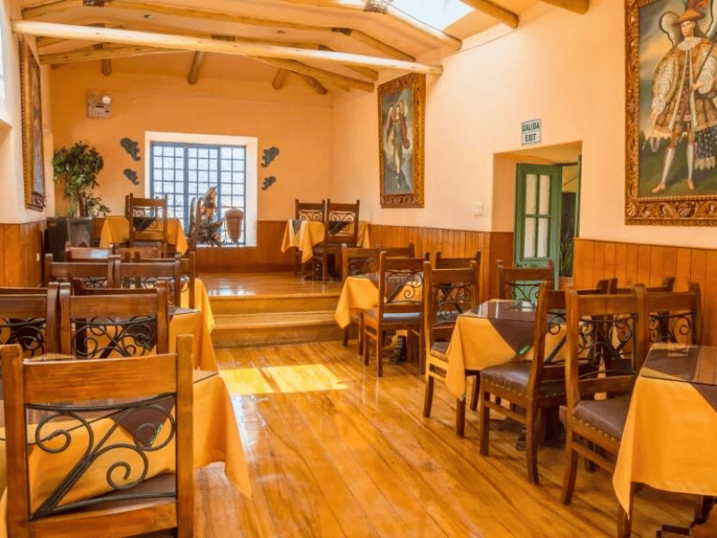 Restaurant im Stadthotel Cusco in Peru