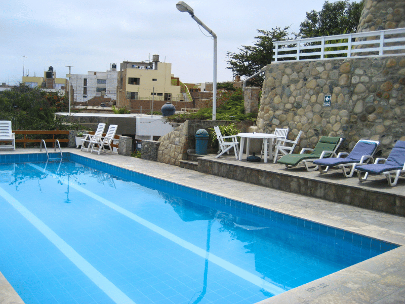 Pool vom Hotel in Huanchaca in Peru