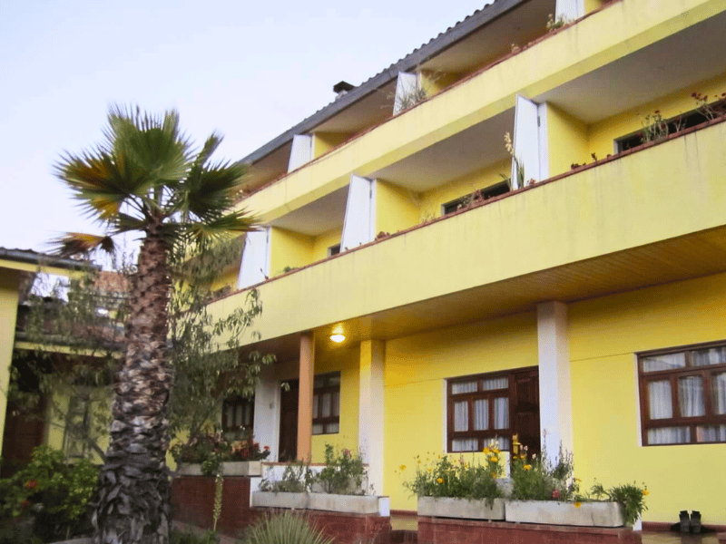 Fassade vom Komfort Hotel in Huaraz in Peru