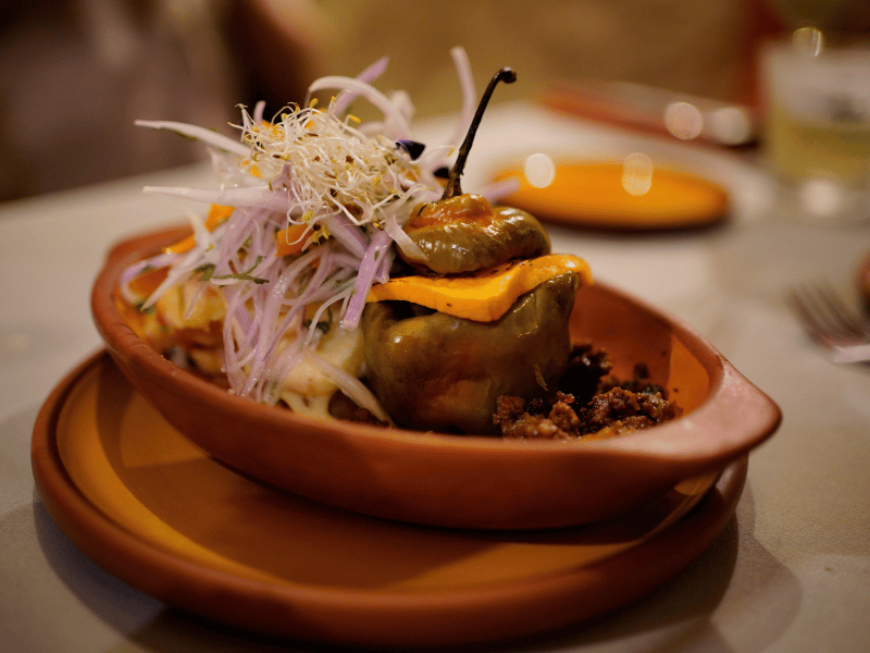 Rocoto Relleno Essen in Peru