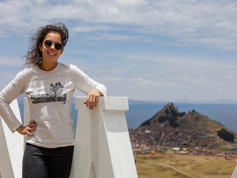 Blick auf Titicacasee, Bolivien