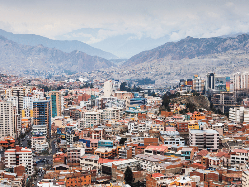 Blick auf La Paz