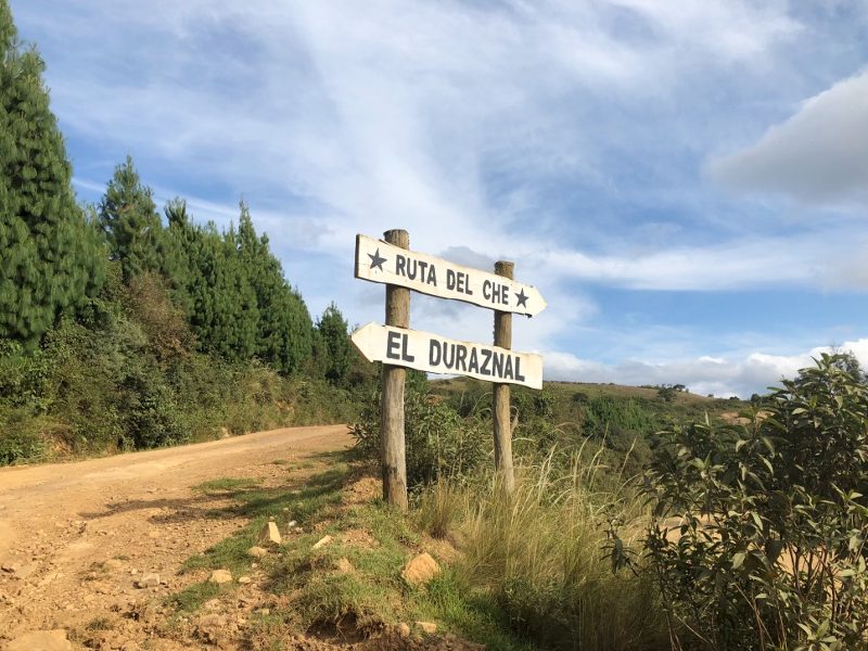 Wegweiser bei Samaipata