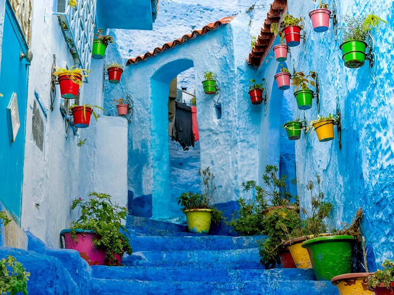 Blaue Häuser in Chefchaouen