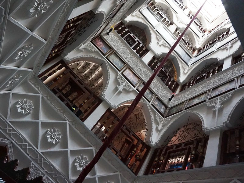 Innenhof Hotel Casablanca Budget