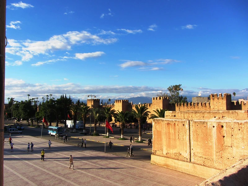 Stadtmauer Taroudant Aussicht Marokko Familienrundreise