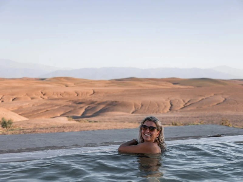 Pool in Agafay Marokko