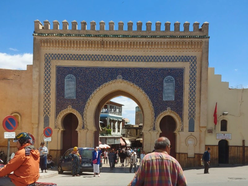 Das Blaue Tor in Fes, Marokko