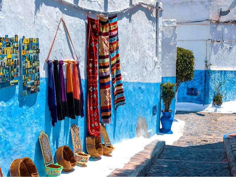 Stadtbild in Rabat in Marokko