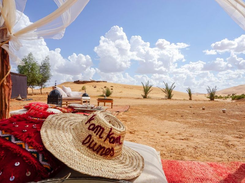 Camping in der Sahara bei Zagora, Marokko
