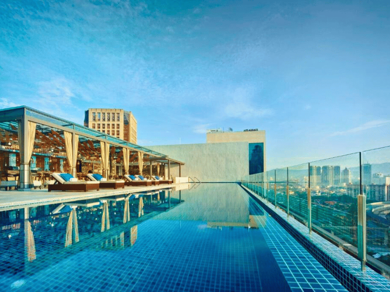 Hotelpool in Kuala Lumpur in Malaysia