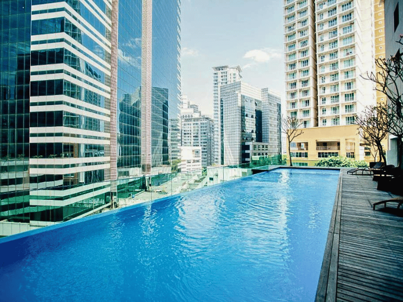 Hotelpool in Kuala Lumpur in Malaysia