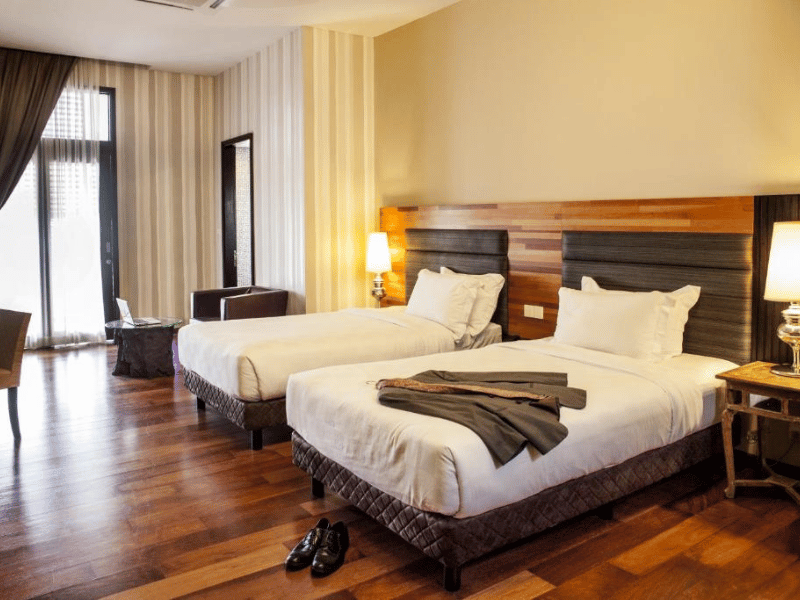 Komfortables Zimmer in Kuching, Borneo