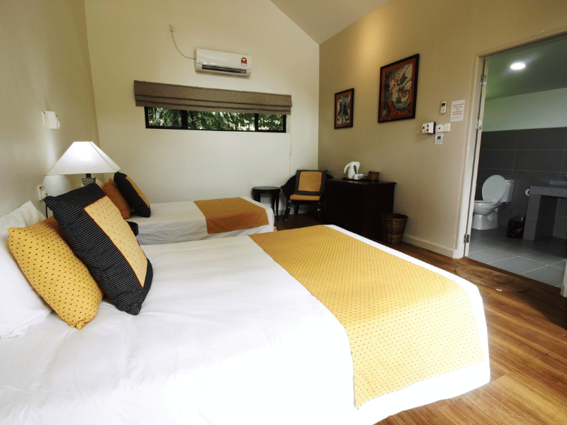 Zimmer im Mulu Nationalpark, Borneo