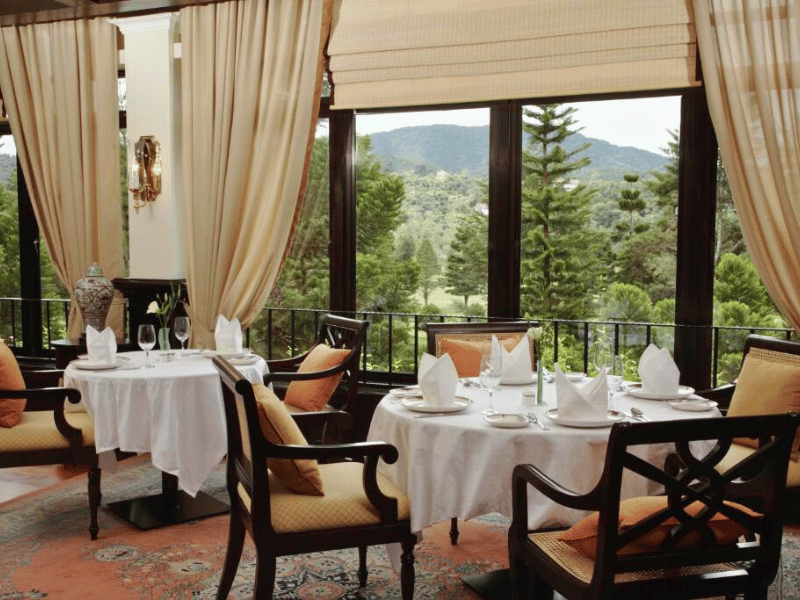 Hotelrestaurant in den Cameron Highlands, Malaysia