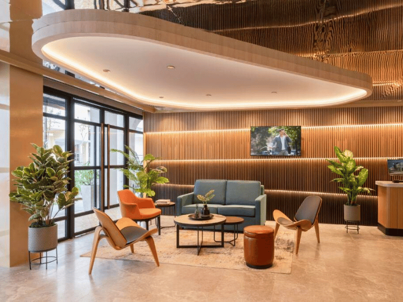 Moderne Hotellobby in Penang, Malaysia