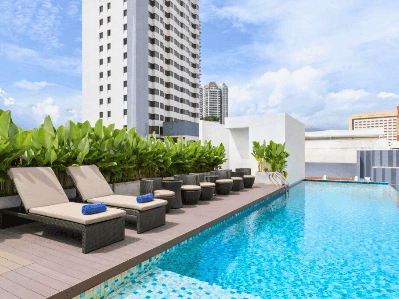 Hotelpool in Penang, Malaysia