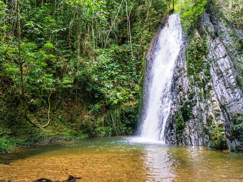 Der Wasserfall während der Tour
