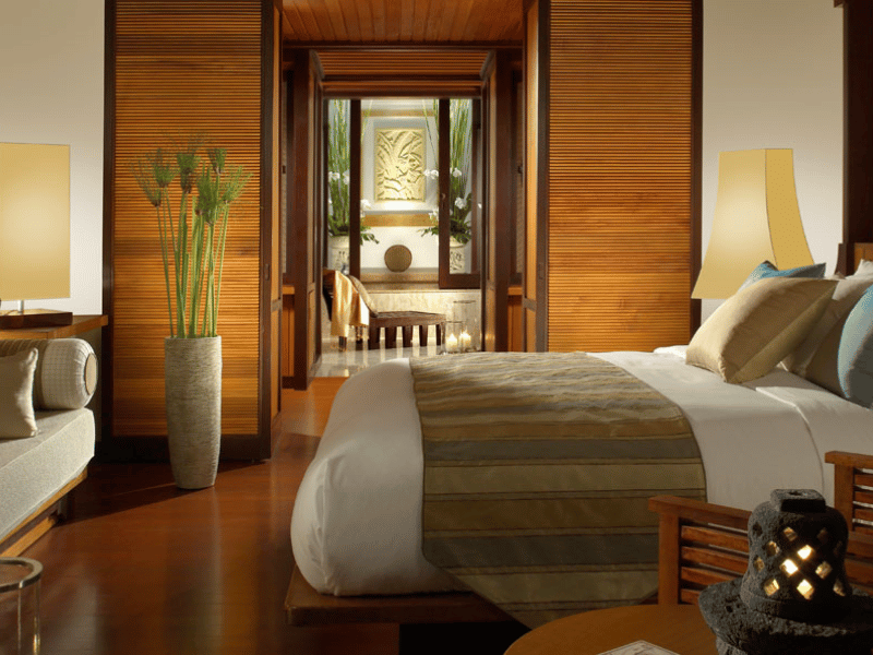 Komfortables Zimmer im Hotel auf Pangkor Laut in Malaysia